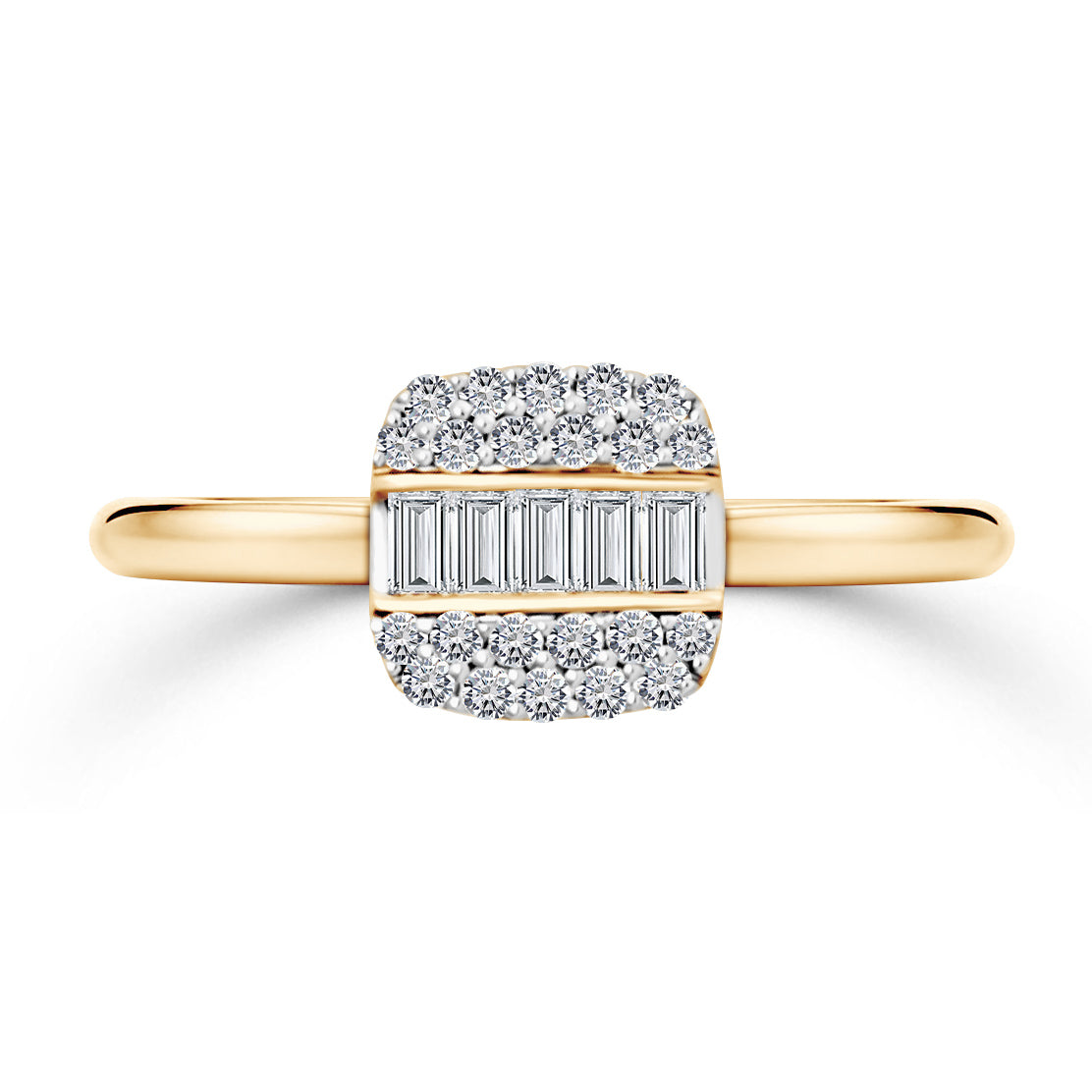 Ring Yellow Gold Diamond