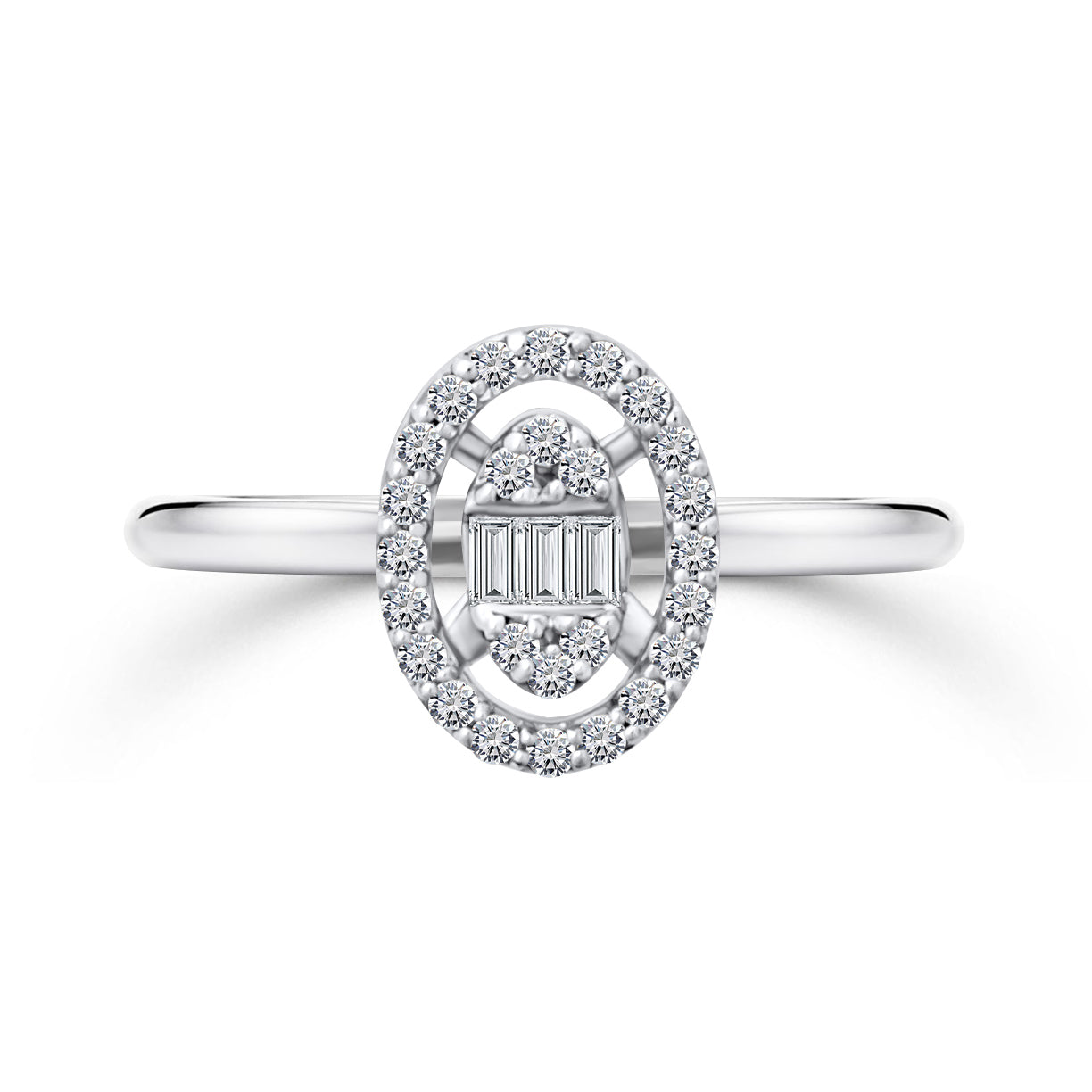 Ring White Gold Diamond