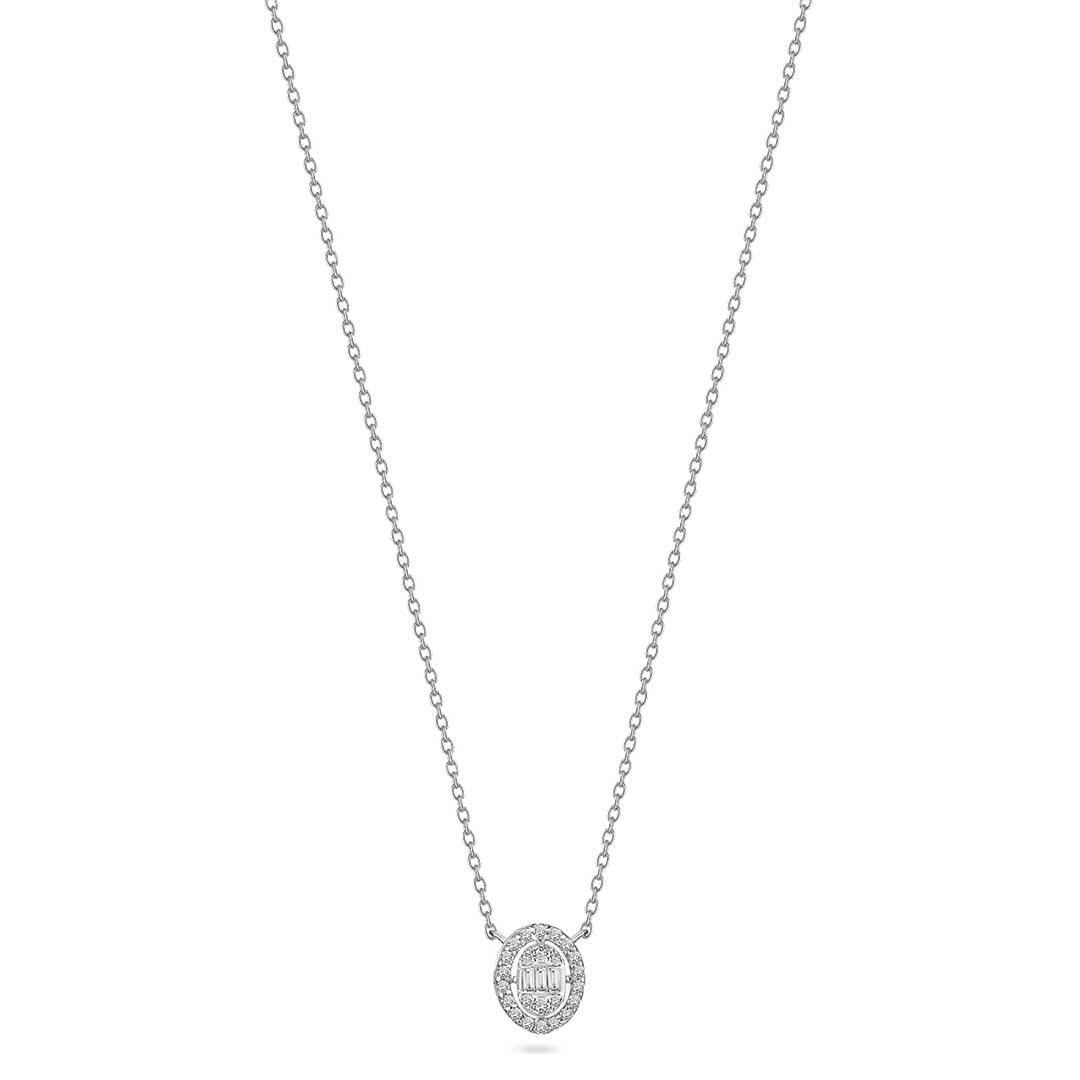 Marquise Pendant White Gold Diamond
