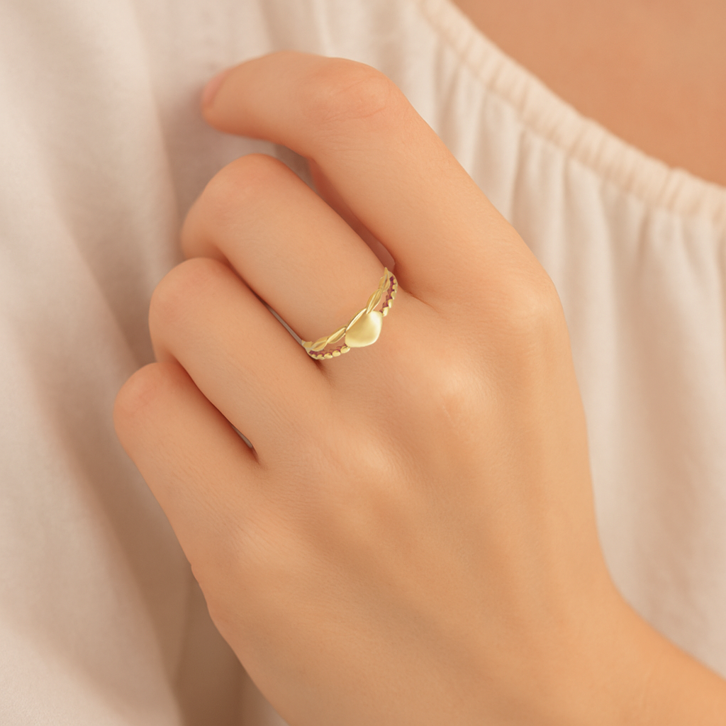 Ring Yellow Gold Heart