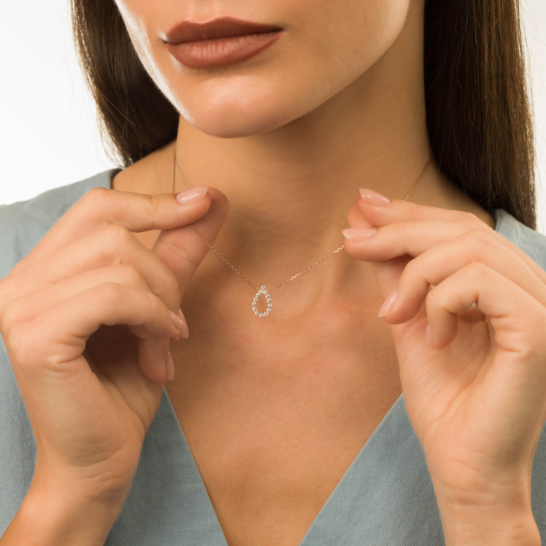 Rose Gold Diamond Necklace