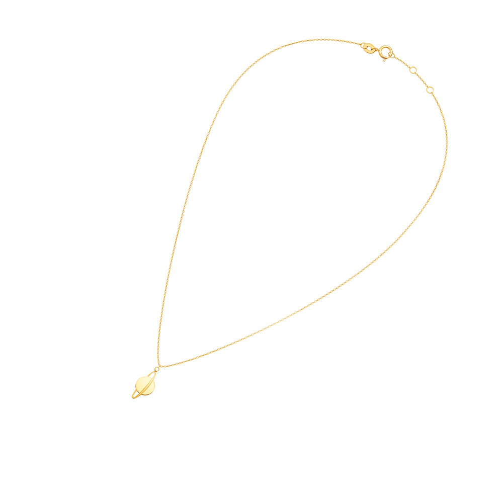 Necklace Single Saturn Motif