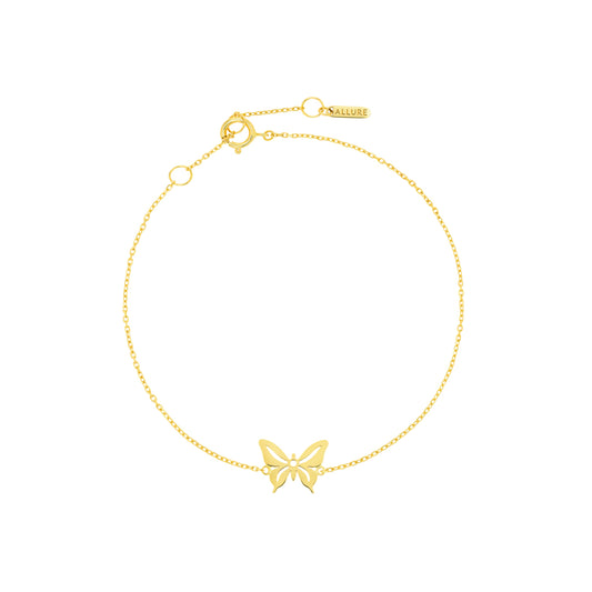 Fiora Butterfly Bracelet Yellow Gold