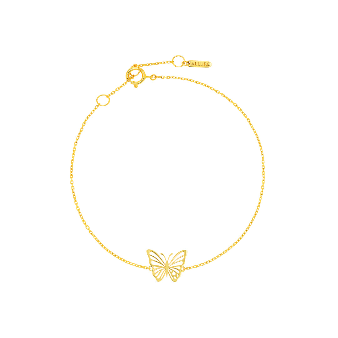 Fiora Butterfly Bracelet Yellow Gold