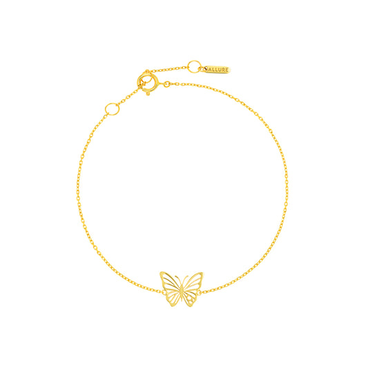Fiora Butterfly Bracelet Yellow Gold
