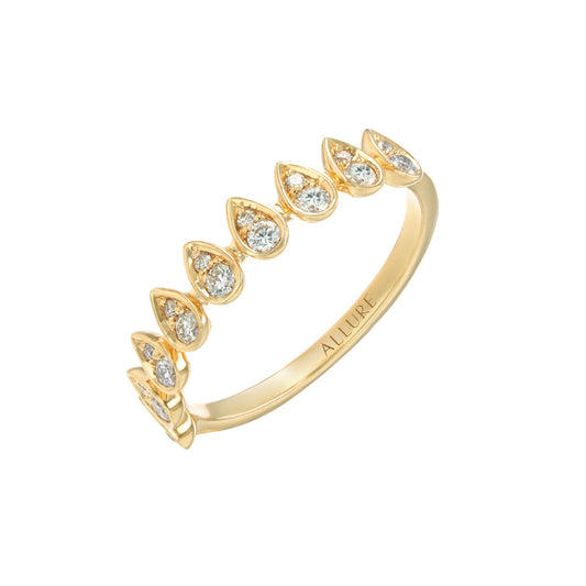 Sparkle Band Ring Gold Diamond