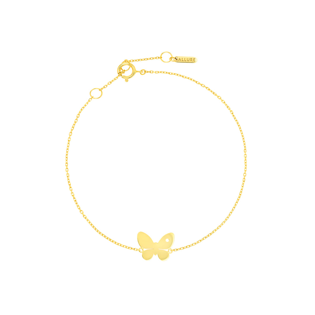 Fiora Butterfly Bracelet Yellow Gold