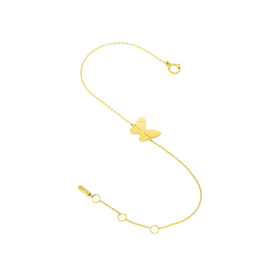 Fiora Butterfly Bracelet Yellow Gold