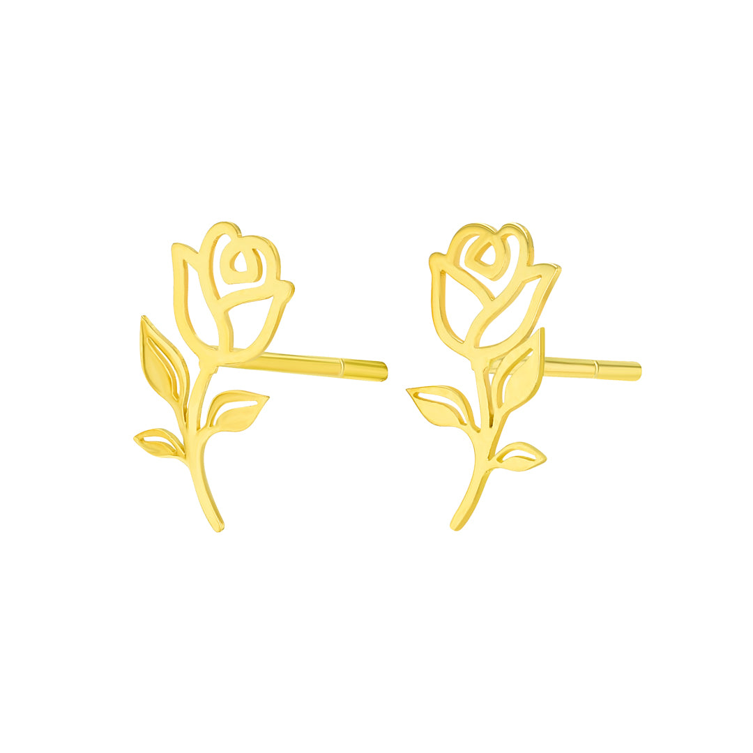 Fiora Flower Earring Yellow Gold
