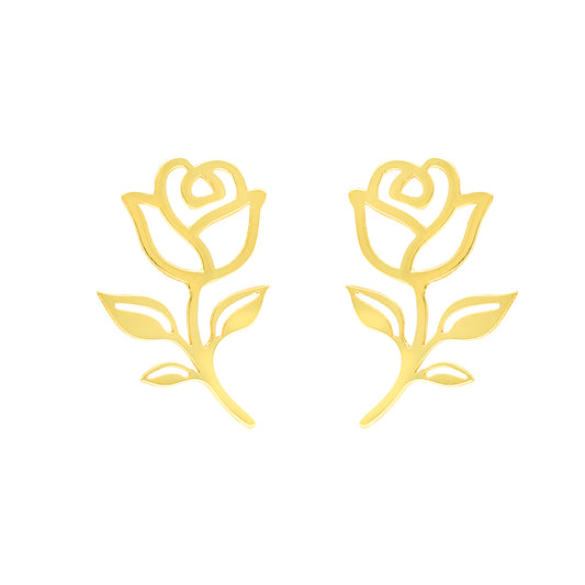 Fiora Flower Earring Yellow Gold