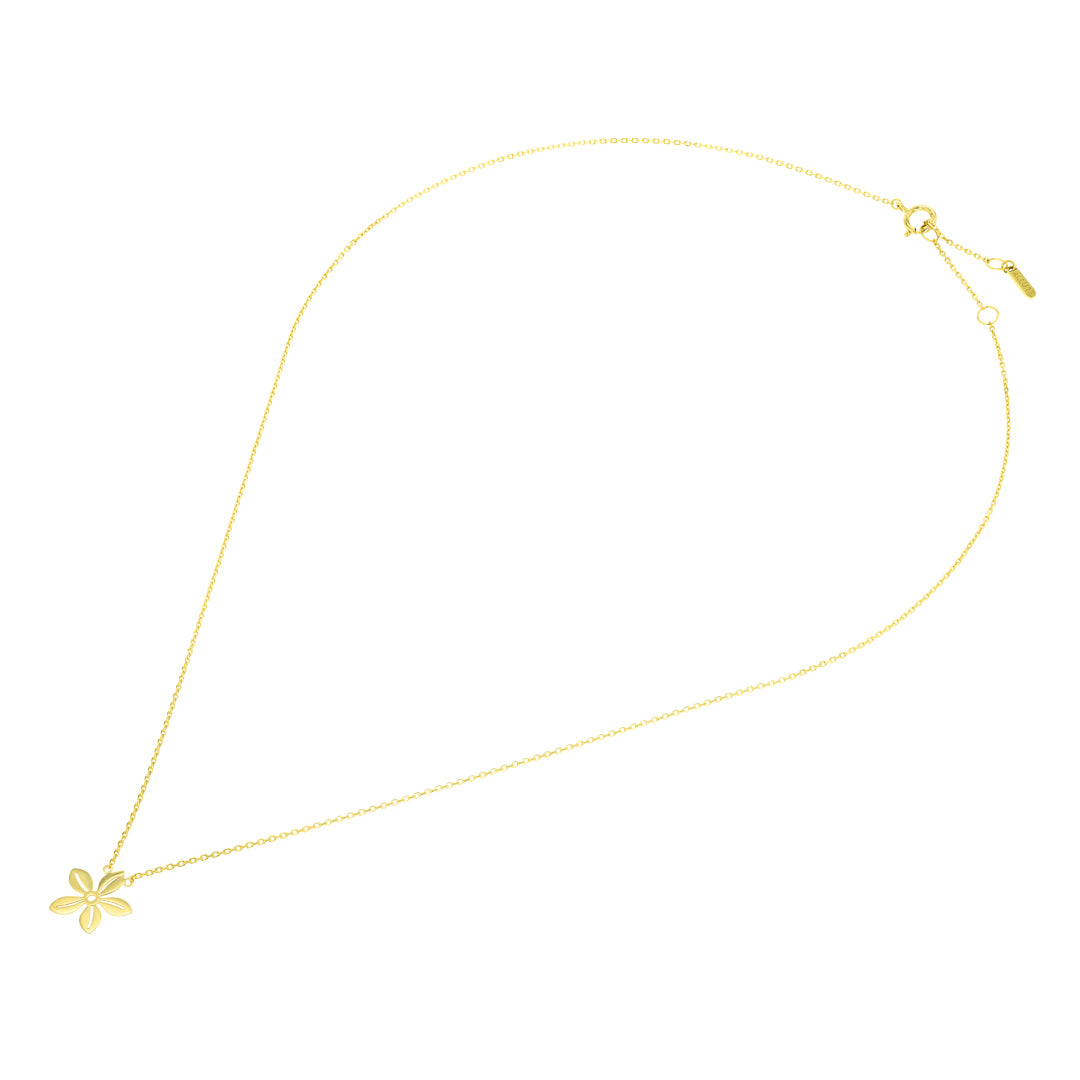 Fiora Flower Necklace Yellow Gold