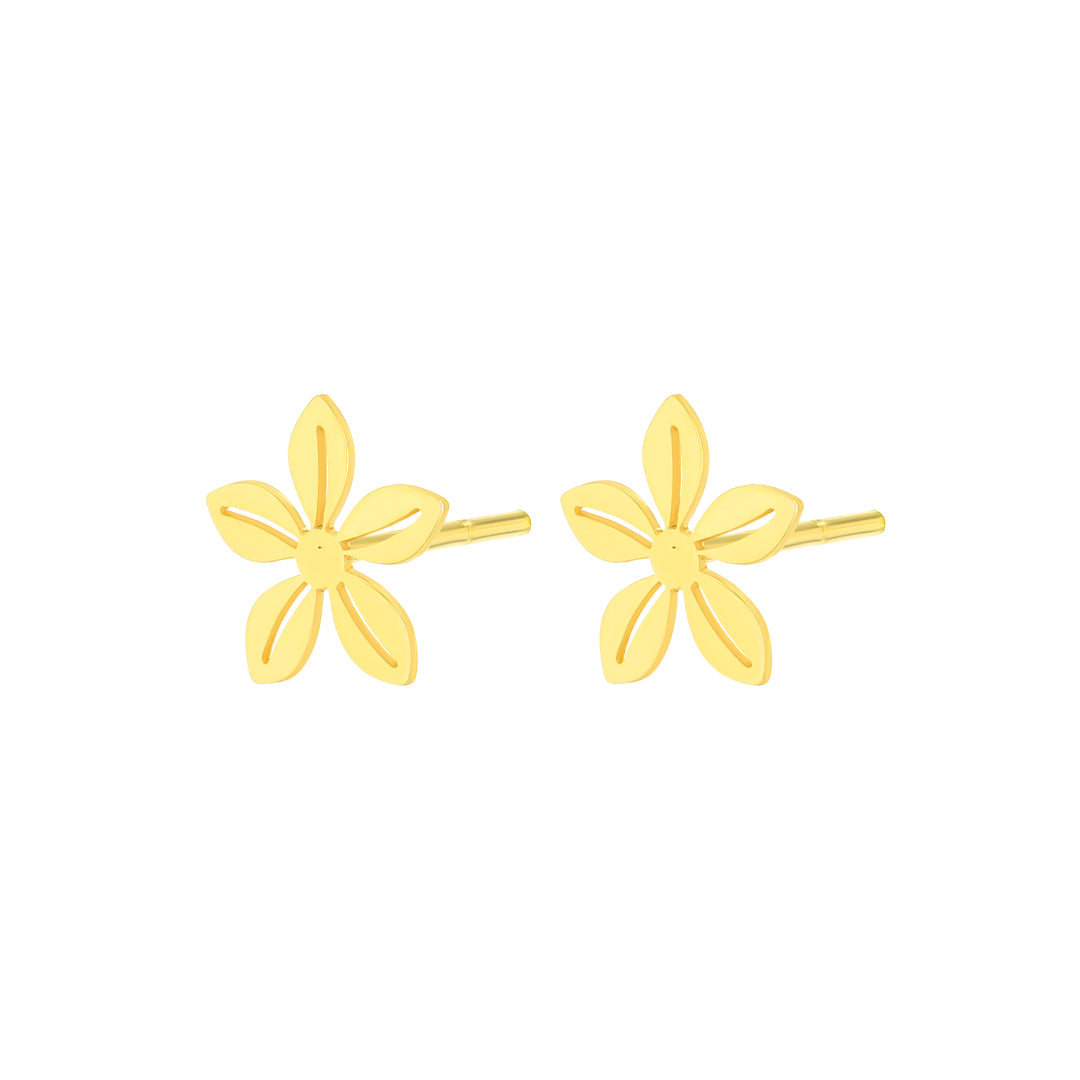 Fiora Flower Earring Yellow Gold