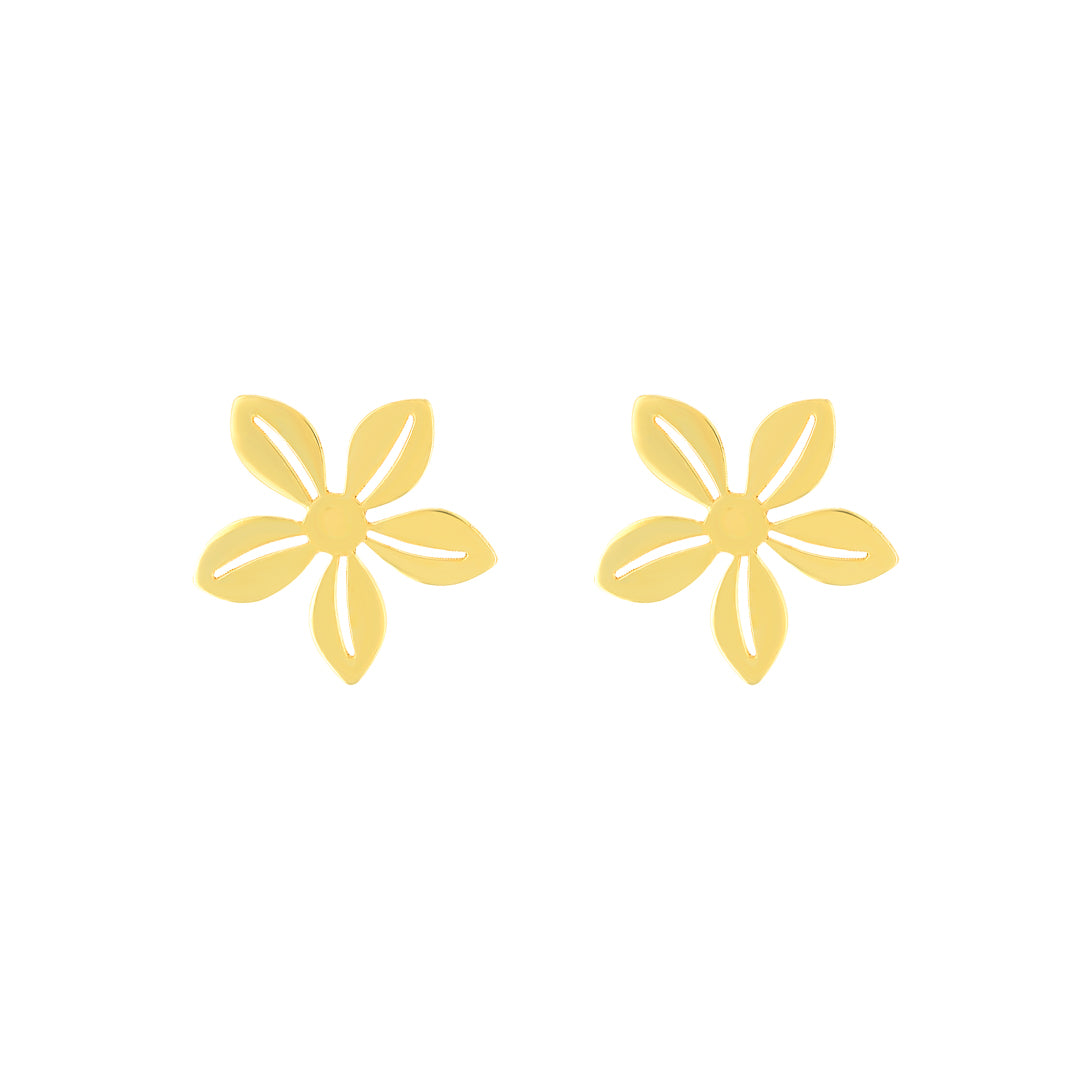 Fiora Flower Earring Yellow Gold