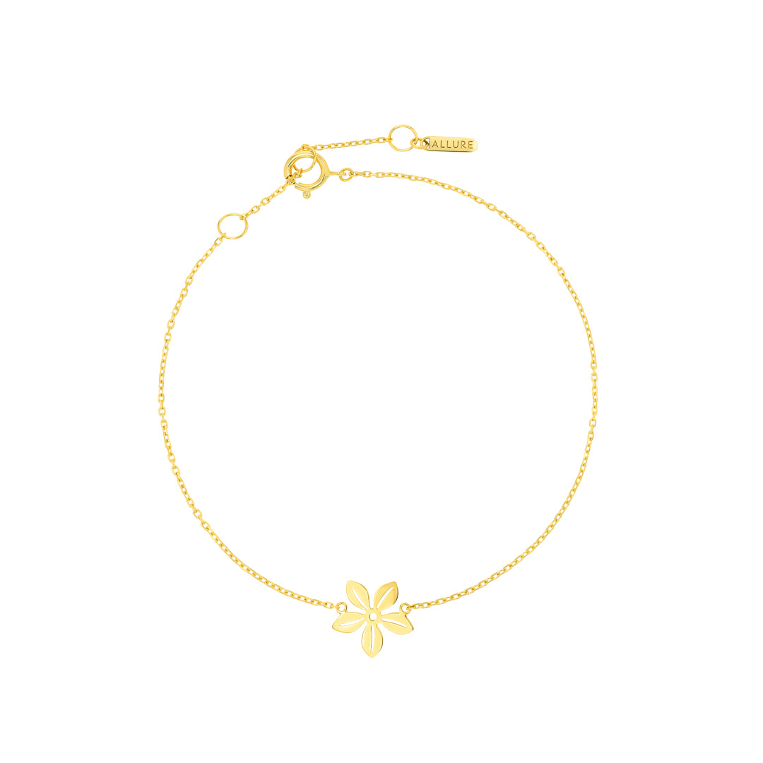 Fiora Flower Bracelet Yellow Gold