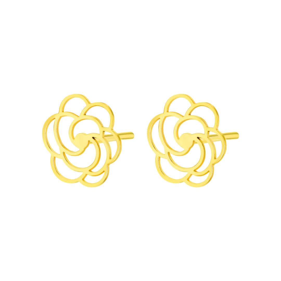 Fiora Flower Earring Yellow Gold