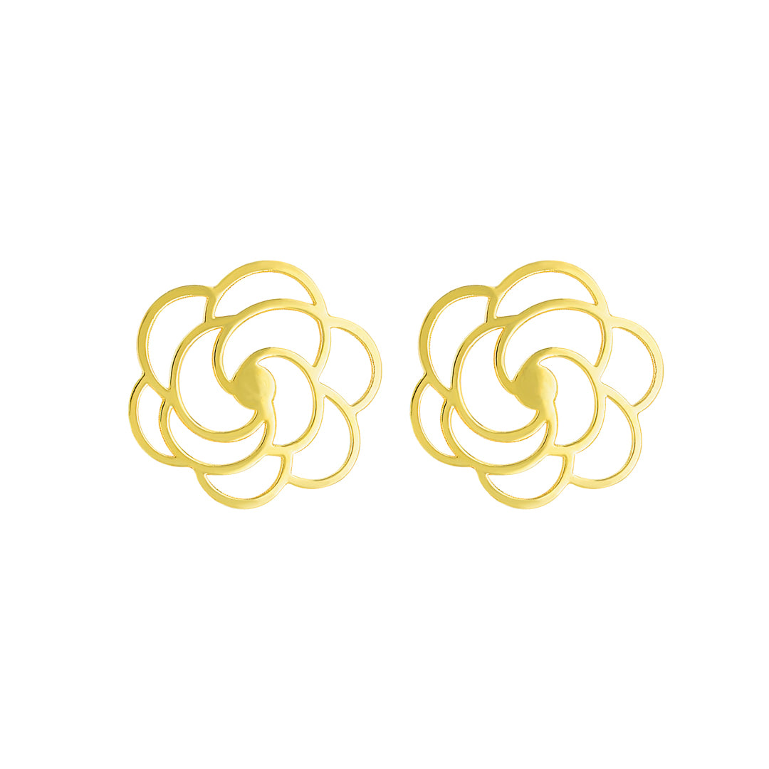 Fiora Flower Earring Yellow Gold