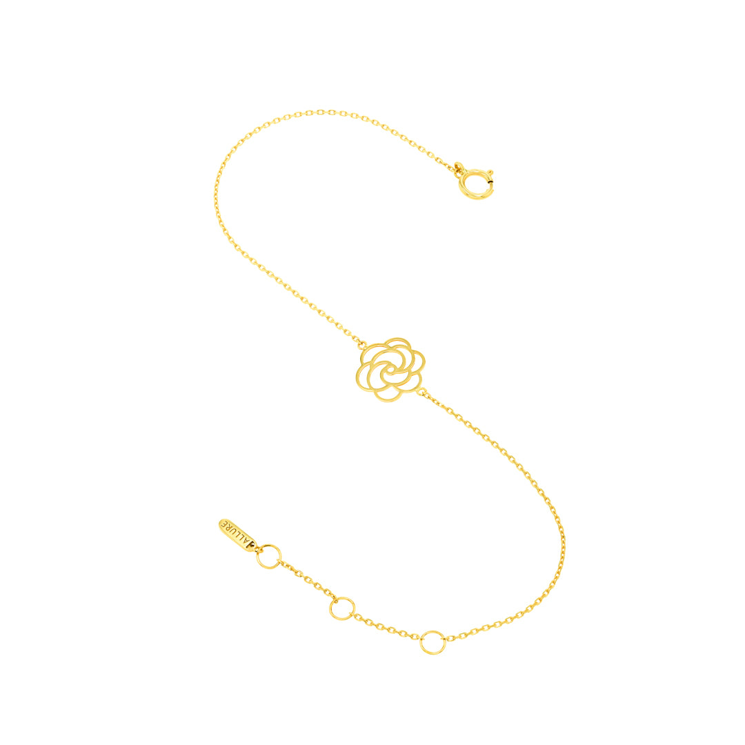 Fiora Flower Bracelet Yellow Gold