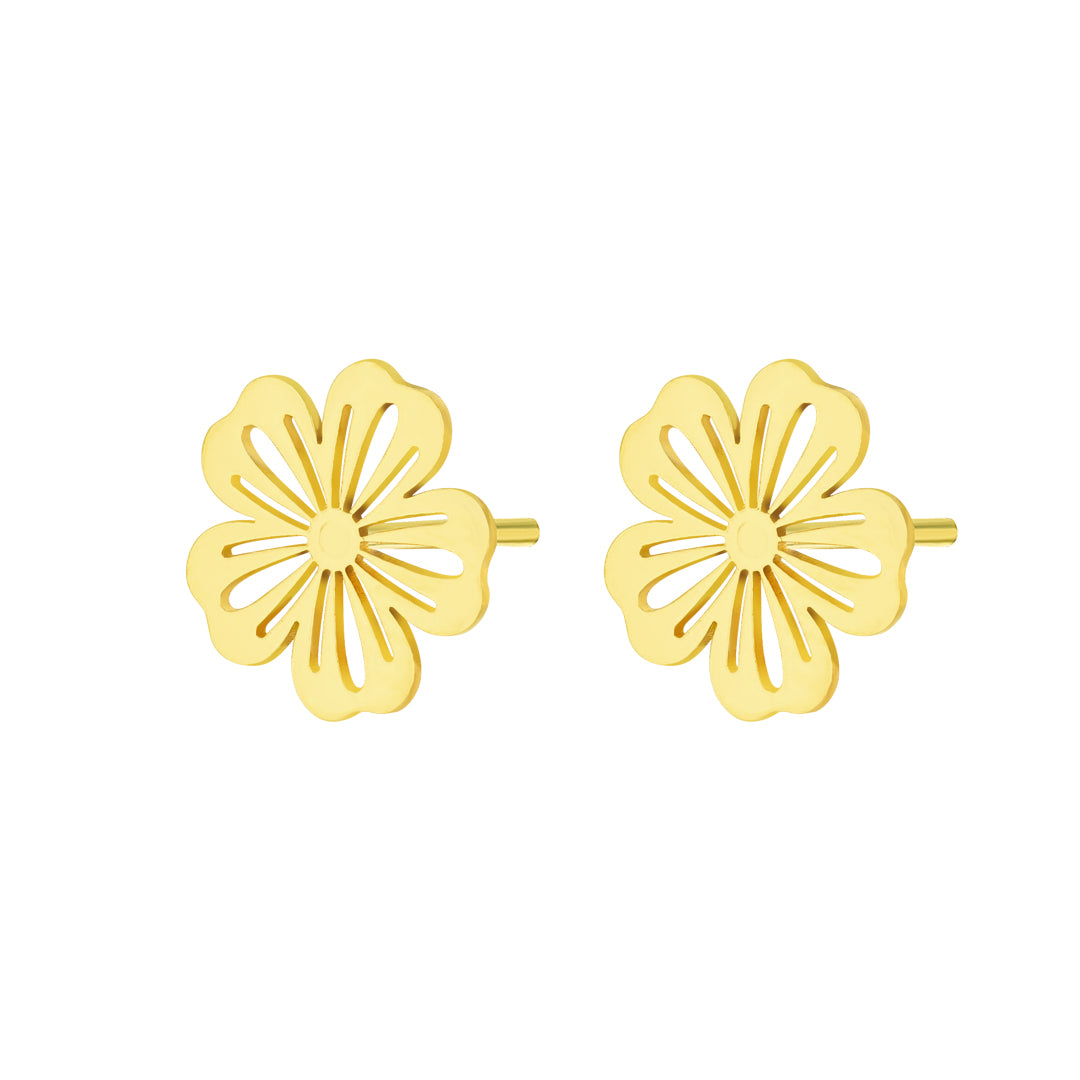 Fiora Flower Earring Yellow Gold
