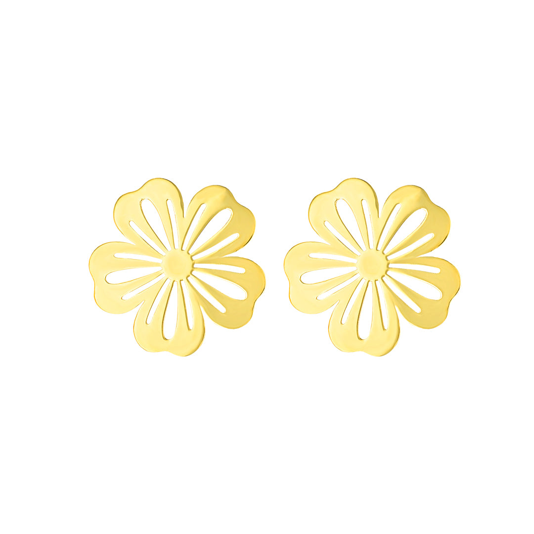 Fiora Flower Earring Yellow Gold