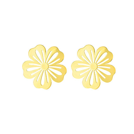 Fiora Flower Earring Yellow Gold