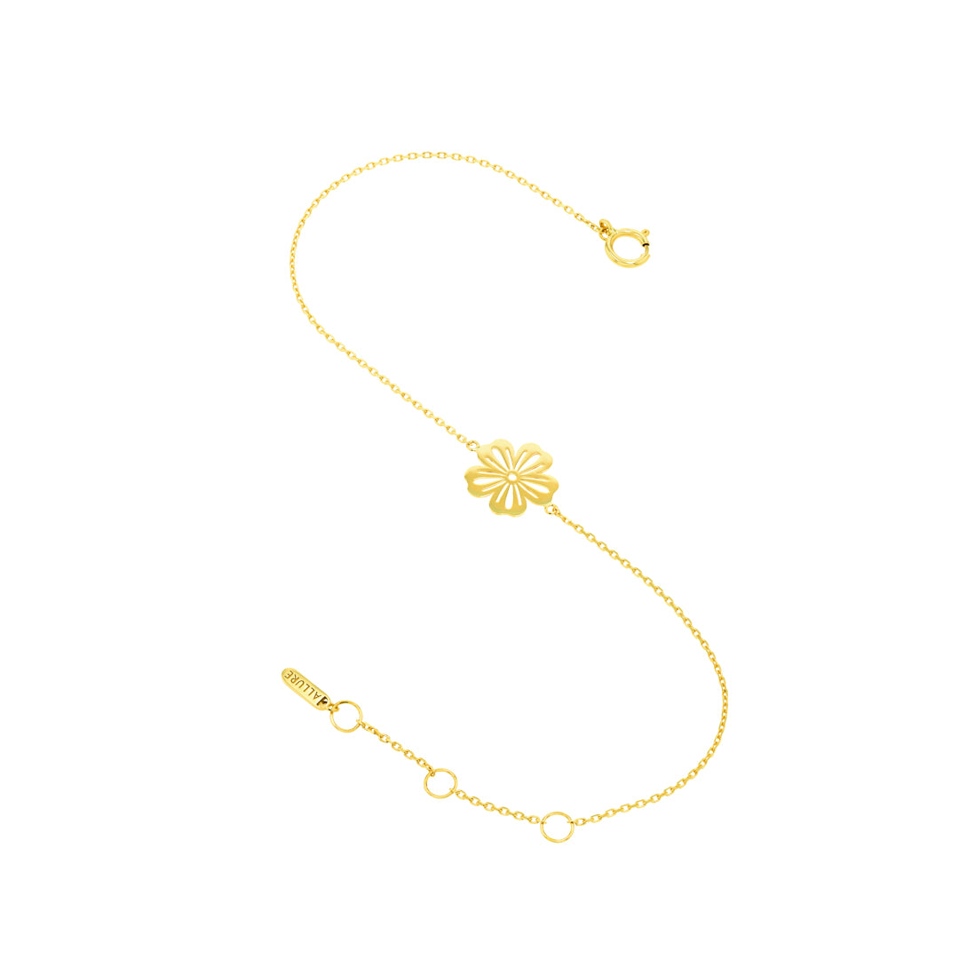 Fiora Flower Bracelet Yellow Gold