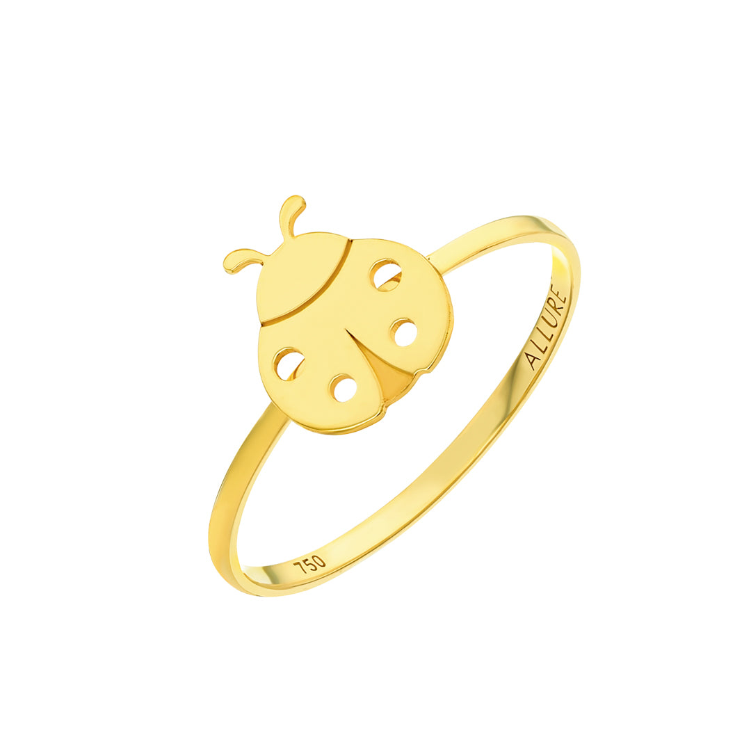 Fiora Ladybug Ring Yellow Gold