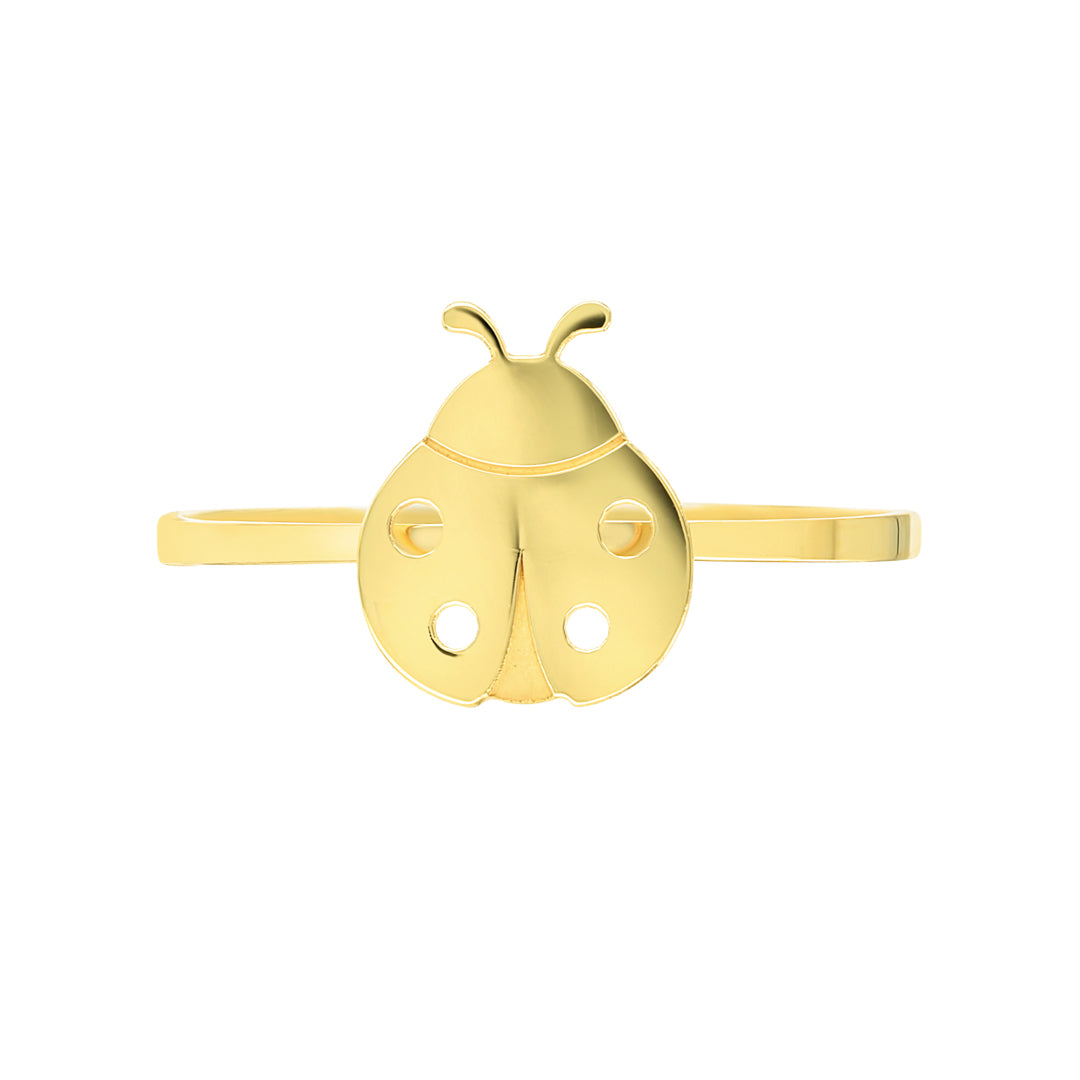 Fiora Ladybug Ring Yellow Gold