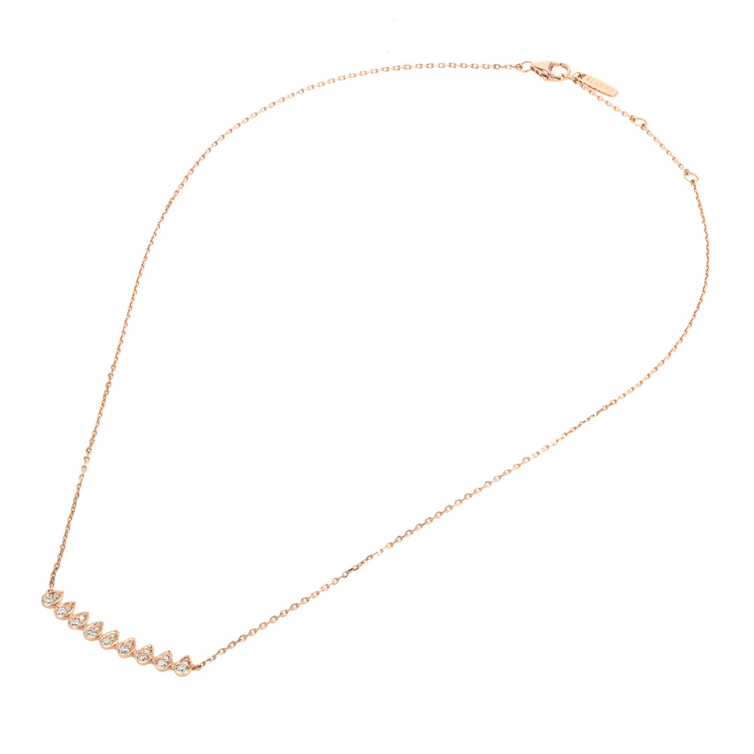 Sparkle Bar Necklace Gold Diamond