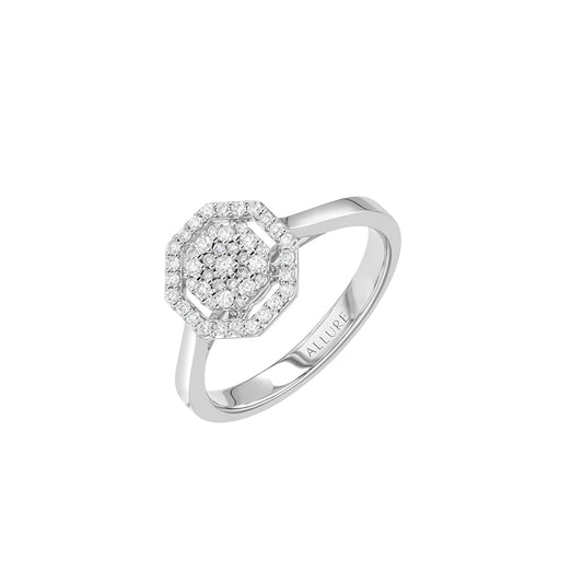 Ring White Gold Diamond 8