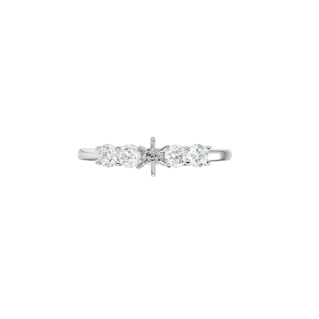 Solitaire Ring White Gold Diamond 9