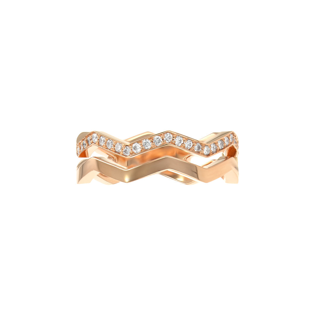 Riviera Band Ring Gold Diamond