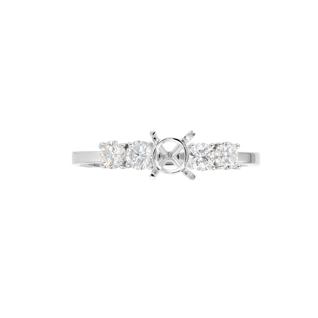 Solitaire Ring White Gold Diamond 11