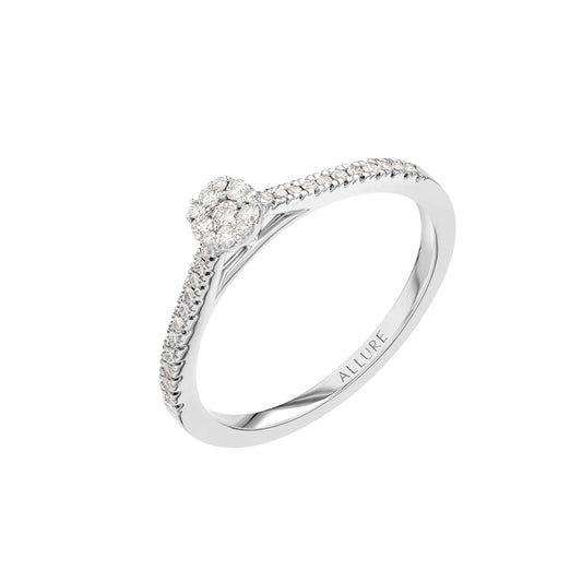 Ring White Gold Diamond 12