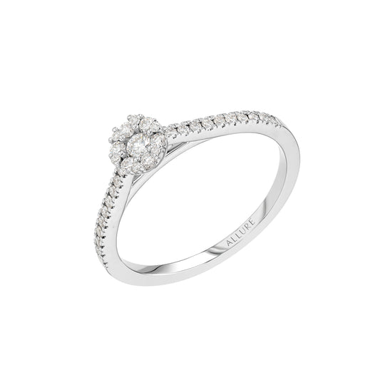 Ring White Gold Diamond 14