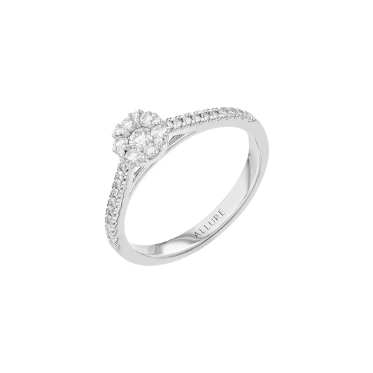 Ring White Gold Diamond 15