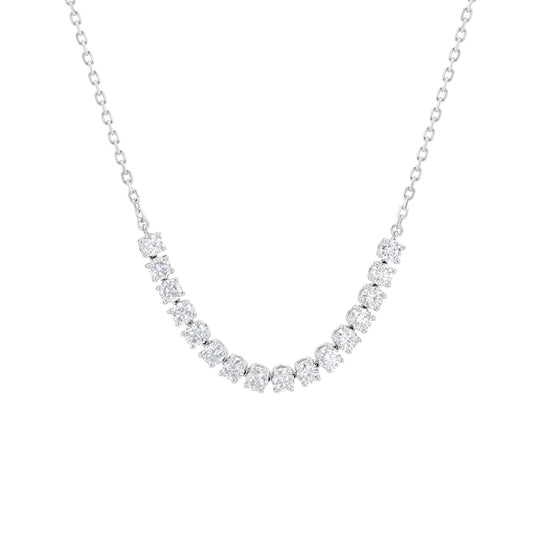 Tennis Necklace White Gold Diamond