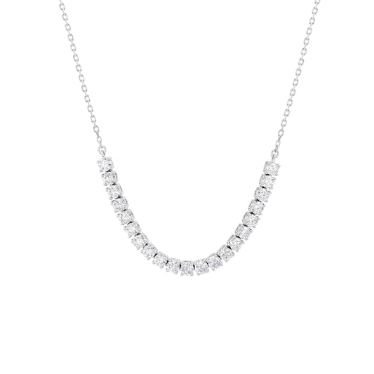 Tennis Necklace White Gold Diamond