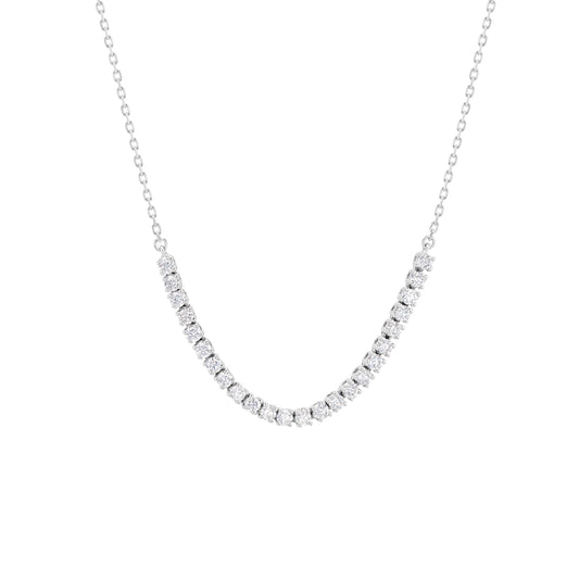 Tennis Necklace White Gold Diamond