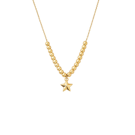 Star Necklace Yellow Gold