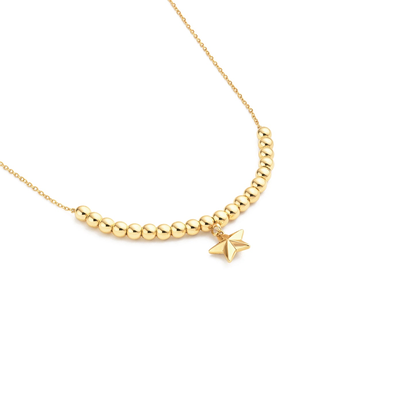 Star Necklace Yellow Gold