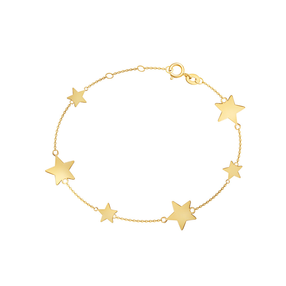 Bracelet Large and Medium Star Motifs