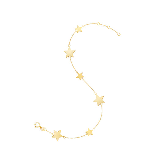 Bracelet Large and Medium Star Motifs